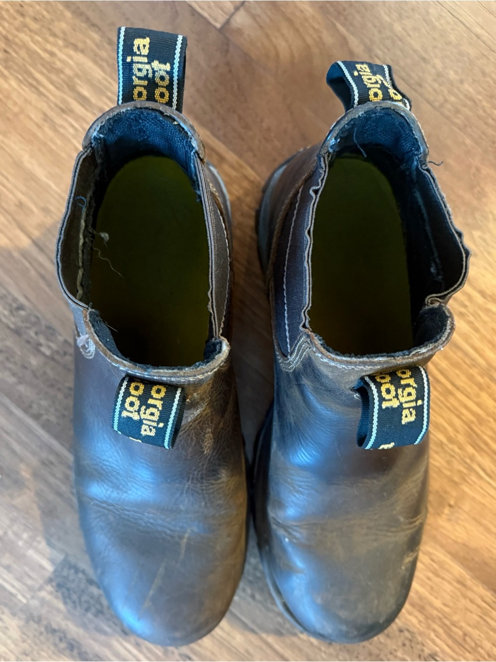 Cole Haan Men’s Brown Leather Chukka Boots with Black Pull Tabs